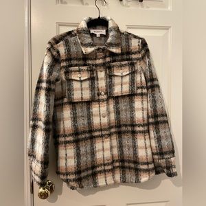 BB DAKOTA Plaid Shirt Jacket, Shacket, Size Small, Worn Once, Great Condition!